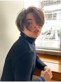 ハンサムショート/大人ショート/２０代３０代/ダークアッシュ