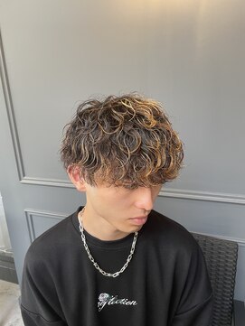 メンズ ラピス 横浜店(Men’sLapis) 波巻きパーマ　マッシュ