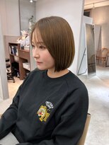 サンド 鹿児島中央(sand)&nbsp;黒髪/グレーベージュ/レイヤーロング/前髪パーマ[鹿児島中央駅]