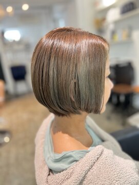 ツムグ 代官山店(TUMUGU) 大人ボブ×白髪ぼかしアッシュカラーマッシュショート×代官山