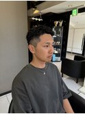 極道パーマ　スパイラルパーマ　フェードカット　メンズカット