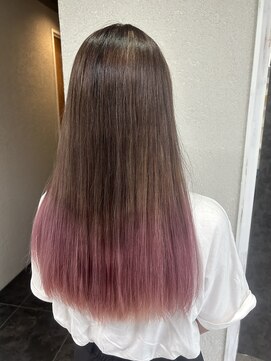 プライズ 成増店(prize) ピンクグラデーションシアーカラー成増地下鉄成増大山