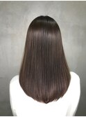 20代30代グレージュ髪質改善カラー韓国ヘア透明感