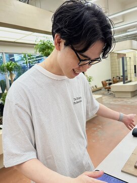 パークレーン アイス イヴェン(park lane ICI yeven) 毛流れセンターパート　ニュアンスパーマ　シャドウパーマ