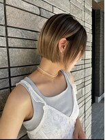 トルネード(TORNADO)&nbsp;海外ヘア カーテンバング ベージュボブ フェイスレイヤー t928