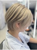 ハイトーンブロンドショート