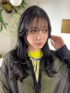 シエン 恵比寿(CIEN) ブルージュ/顔まわりレイヤーカット/暗めカラー/ダークアッシュ