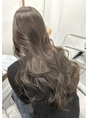 フォギーグレージュ イルミナカラー ブリーチなしダブルカラー