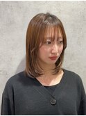 レイヤーカット/顔周りレイヤー/韓国風/髪質改善