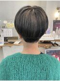 刈り上げマッシュショート◎細めハイライト20代～50代
