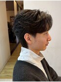 メンズ/韓国カルマパーマ/マッシュショート