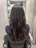 クラン 岡本(Chlan)&nbsp;ラベンダーブラウン　艶巻きロング