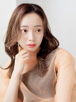 シェリアン 大井町(Chelien)&nbsp;くびレイヤー韓国風センターパート　ベージュカラー