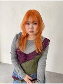 orange × ハッシュカット