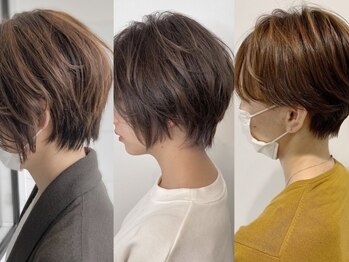 ピールアーク(peal ark)の写真/髪質に合わせた薬剤で艶やかな髪色に◇世代問わず明るい印象で魅力を引き出す![レイヤーカット/髪質改善]