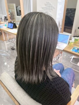 プログレス フレスポ富沢店(PROGRESS) ハイライト/デザインカラー/外はねボブ