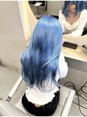 レイヤーカット×ブルーシルバー
