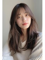 ルアナ(Luana)&nbsp;韓国風顔まわりレイヤースタイル