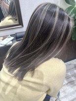 ベルヘアーデザイン 堺東(Belle hair Design)&nbsp;ハイライトレイヤーカットイルミナカラー20代30代40代堺東