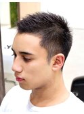 メンズビジネスバーバーカジュアルショート爽やか清潔感理容室