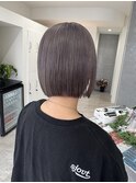 ハイトーンボブ/シルバーグレージュ@20代30代40代