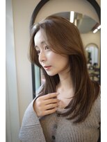 ヌヌ 渋谷 原宿 明治神宮前(nunu)&nbsp;レイヤーカット/トリートメント/ブリーチなしカラー/グレージュ