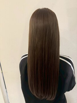 エヌアンドエー 春日部東口店(hair shop N&A) 艶感たっぷり◎ショコラブラウン×ストレートロング