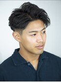 MEN'Sツーブロックスタイルメンズバーバーカット