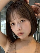 ミンクスリッカ 表参道(MINX RICCa)&nbsp;大人可愛いシースルーバング×小顔ナチュラルボブ