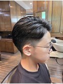 ツーブロックショート