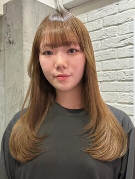ローレン(LOREN) 透明感髪質改善ベージュダブルカラーミルクティーグレージュ