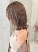 ワンホンレイヤー/ミルクティーブロンド/ダークブルー/高円寺