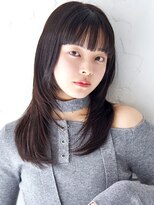 ラフィス ヘアー ロッサ 茨木店(La fith hair rosa) 【La fith】前髪縮毛矯正×顔回りレイヤーカット×暗髪カラー