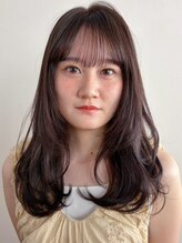 マッシュ チャヤマチ(MASHU chayamachi) 柔らか透明感/ブリーチなし/ラベンダーブラウン/大阪梅田