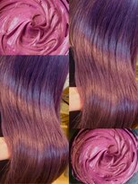 アロマ ヘアー ルーム 新宿3号店(AROMA hair room)&nbsp;ケアブリーチ一回ピンクラベンダー^_^