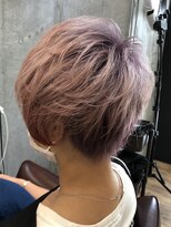 ロダット 横浜(LODAT by little)&nbsp;フェミニティピンクアッシュ×アシメショート【LODAT横浜】