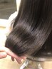 【髪質改善】　ストレート+カット+CMCトリートメント　¥17380