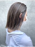 〈清澄白河 半個室〉切りっぱなしボブ/ハイライトグレー