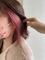 ヘアーデザイン リボン(hair design Ribon) インナーカラー&ピンクベージュ