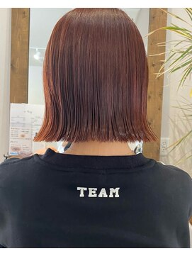 シキ(C key) オレンジ × 外ハネボブ