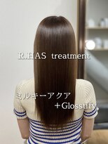アールサロンギンザ(Rr SALON GINZA) R.HASミルキーアクアtreatment+Glosstify