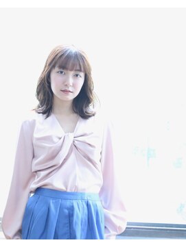 ヘア アンドメイク キヨシ(Hair and Make kiyoshi) kiyoshi/フェミニン *くびれ外ハネ 厚め前髪*