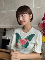 サンド 鹿児島中央(sand)&nbsp;黒髪/グレーベージュ/レイヤーロング/前髪パーマ[鹿児島駅]