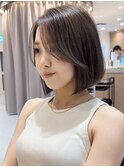 10代20代30代韓国ボブ髪質改善切りっぱなしボブ似合わせカット