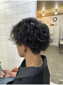 波巻きパーマ