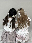 お揃いヘアメ