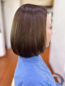 アークスヘアー 20代30代40代ショコラベージュ髪質改善カラー艶感ストレート