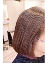 トランクゥイル(TranQuil) ブリーチなしカラー☆大人可愛いショコラブラウン×ボブスタイル