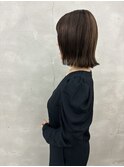 ナチュラルハイライトぱつっとボブ
