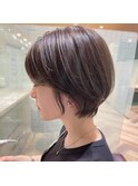 【松根担当ショートボブ】大人綺麗なこなれヘアオリーブベージュ